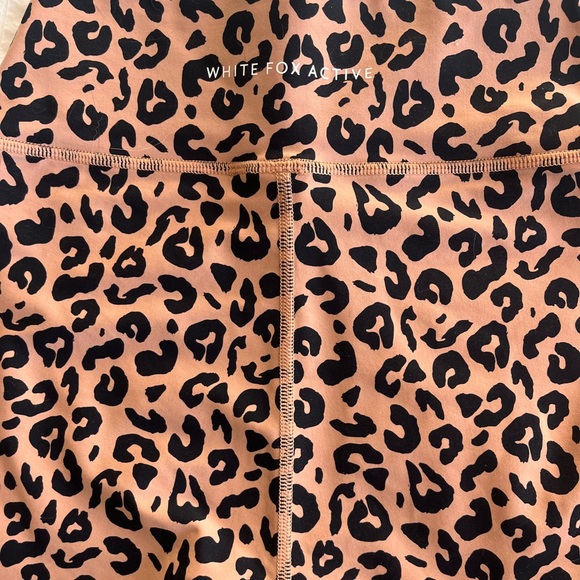 NWOT White Fox Active Cheetah Shorts - Picture 3 of 5